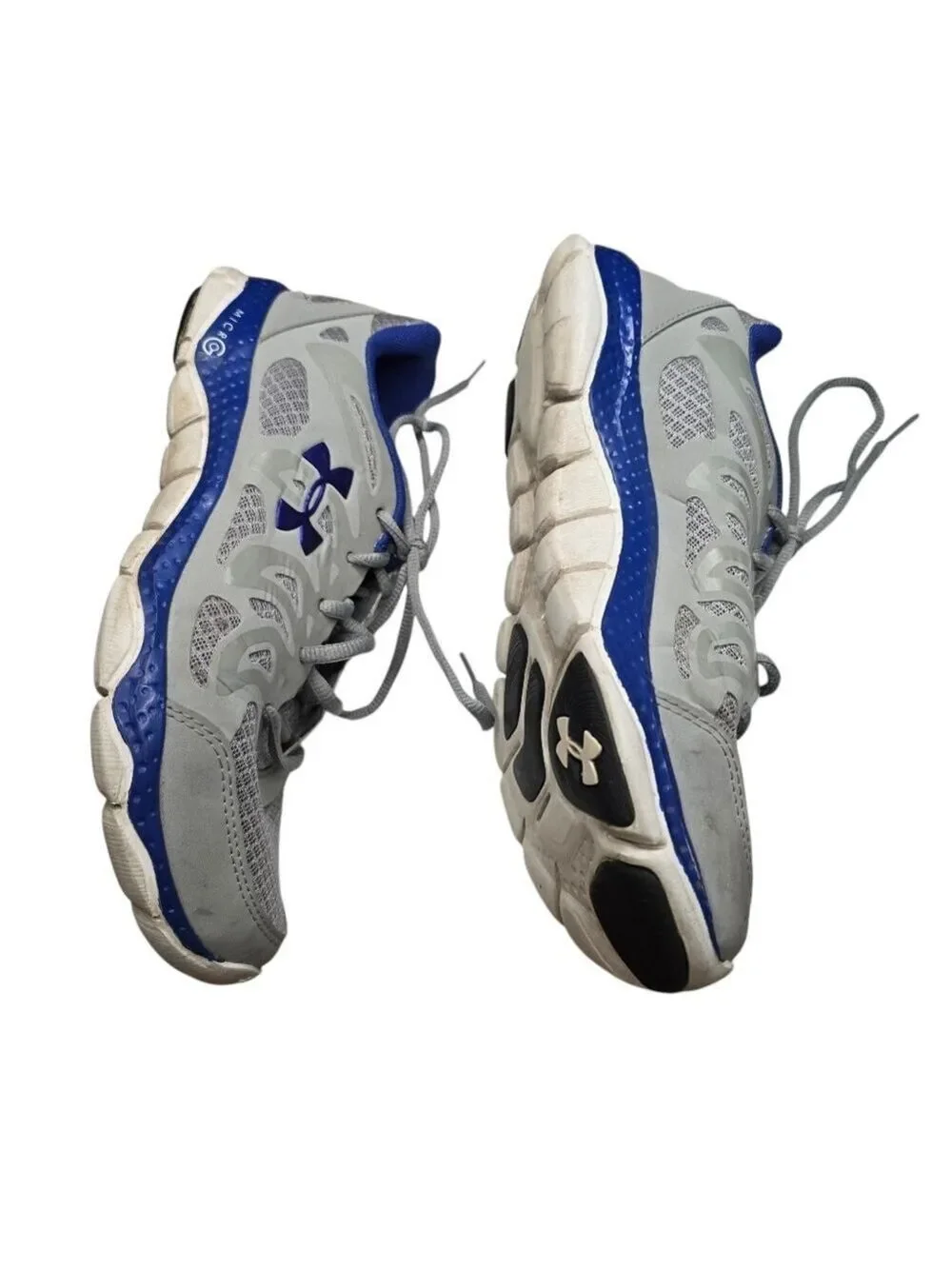 Under Armour Gray Blue Sneakers 8.5